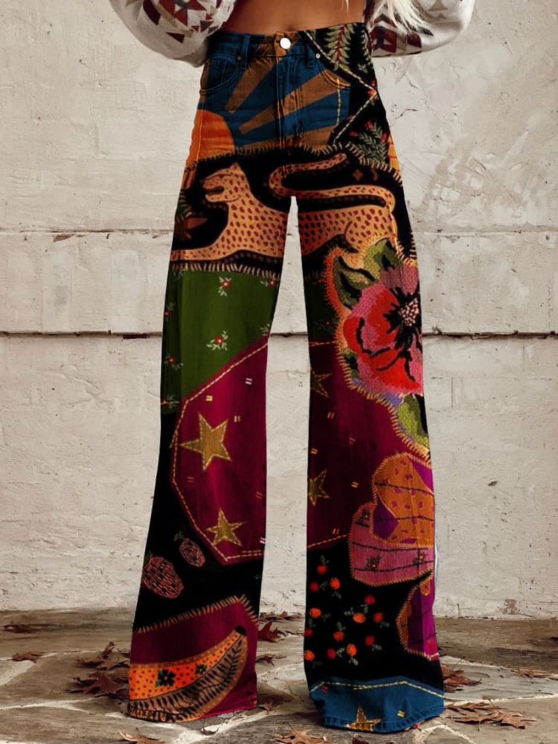 Tara | Midnight Garden Boho Bukser