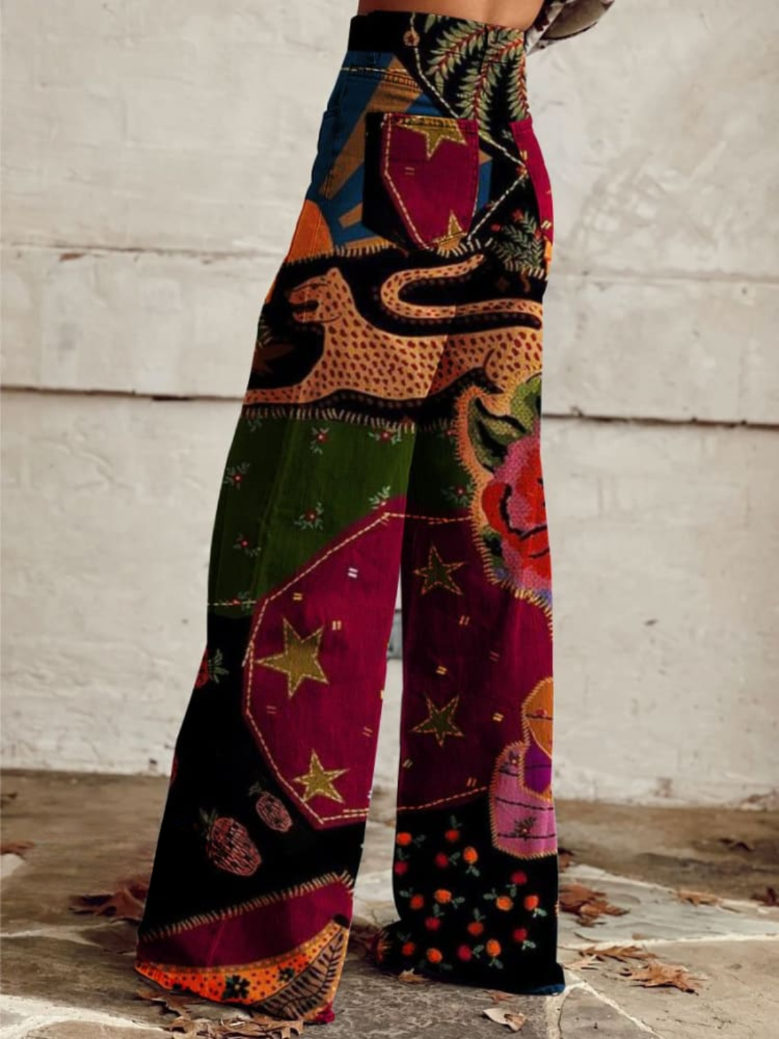 Tara | Midnight Garden Boho Bukser