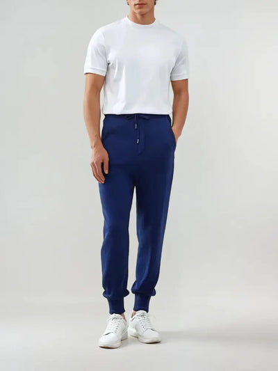 Lars | Forfinet Cashmere Bukser – Blå