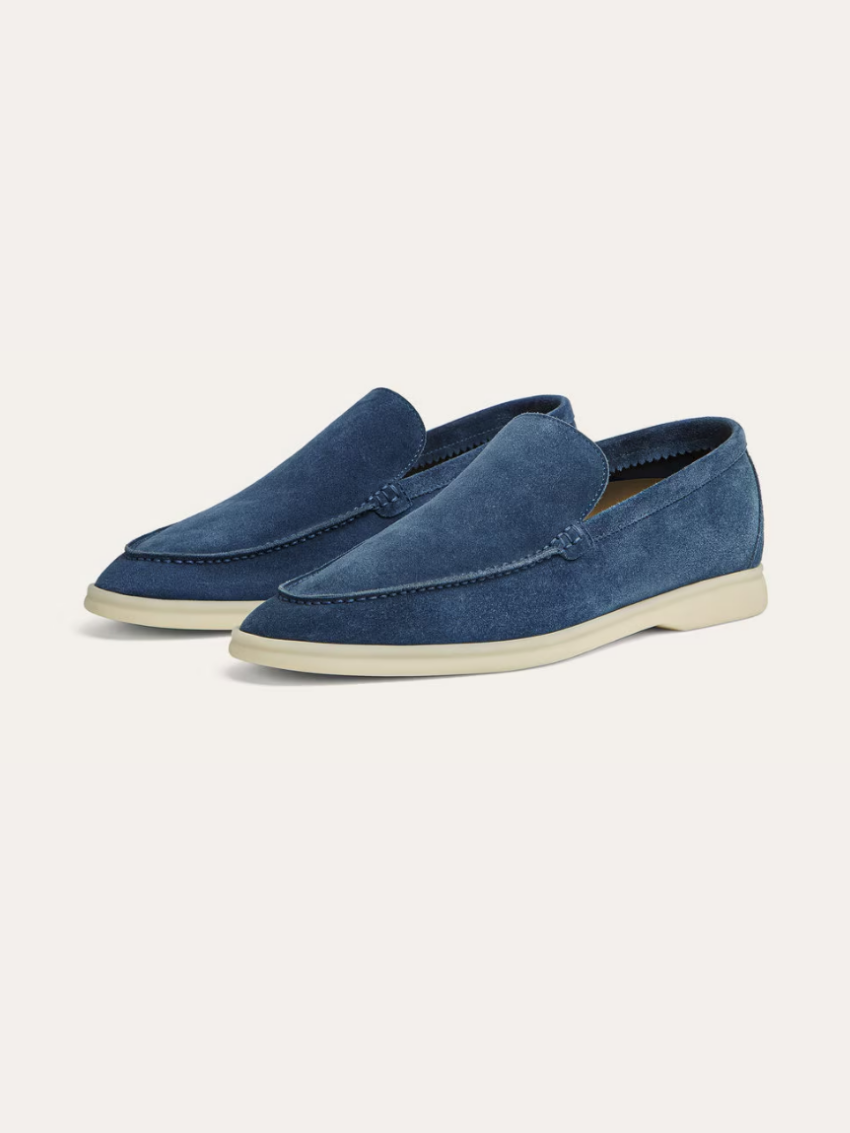 Torben | Suede Loafers – Intens Blå
