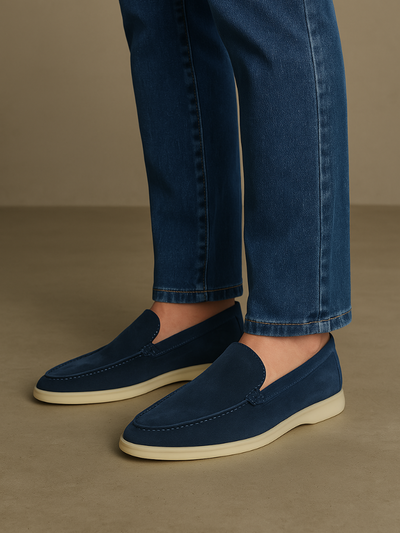 Torben | Suede Loafers – Intens Blå