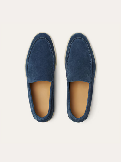 Torben | Suede Loafers – Intens Blå